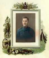 Kramesberger Andreas 3. Zug der  1. Kompanie 1912 - Lithographie